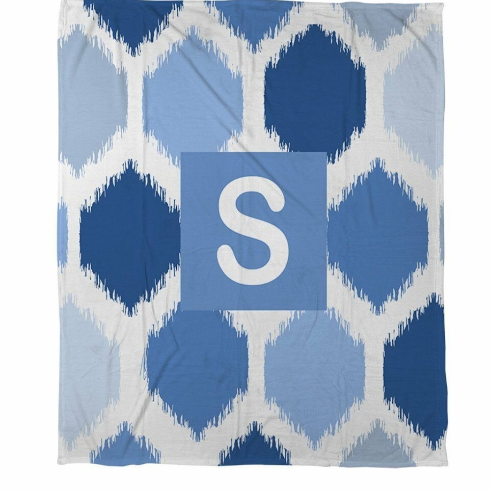 Thumbprintz KING Duvet Cover Monogrammed Letter S